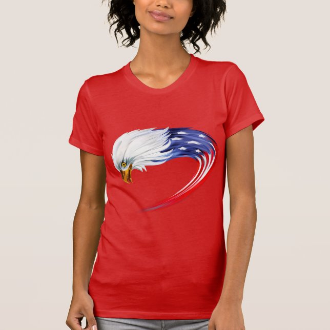 Women's Eagle Flag T-Shirt (Front)