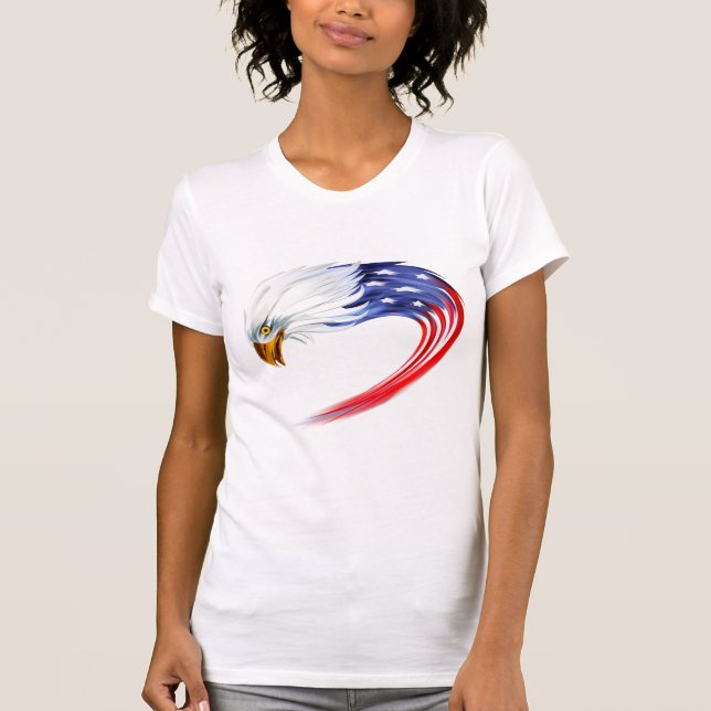 Women's Eagle Flag T-Shirt (Front)