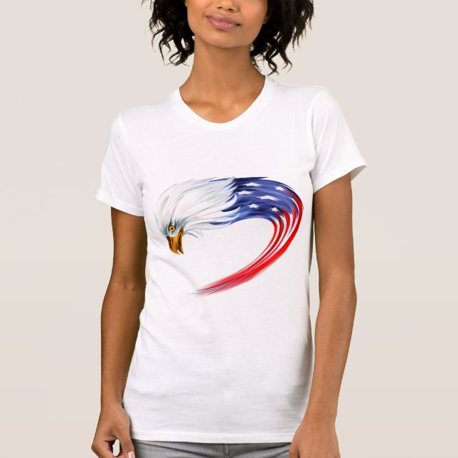 Women's Eagle Flag T-Shirt (Front)