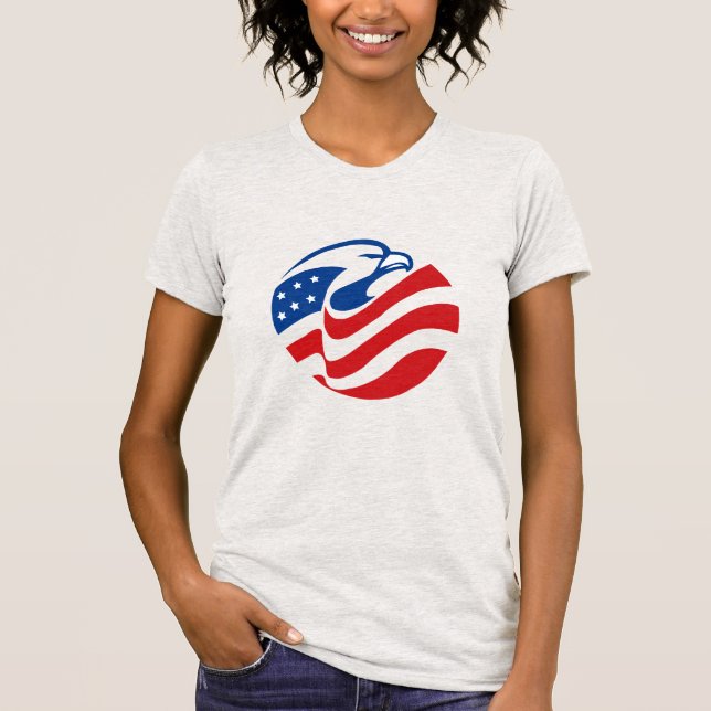 Women's Eagle Flag T-Shirt (Front)