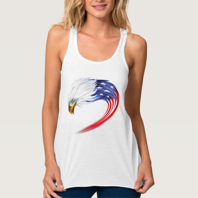 Women's Eagle Flag Tank Top (Front)