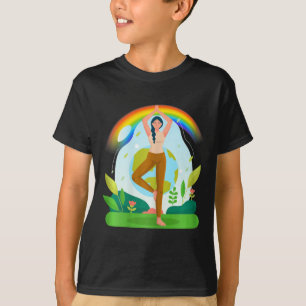 Womens Earth Yellow Yoga T-Shirt