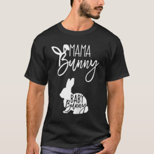 Womens Easter Pregnancy Pregnant Mum Mama Bunny Ba T-Shirt