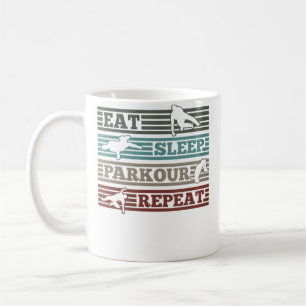 Womens Eat Sleep Parkour Repeat Runner Parkour Coffee Mug