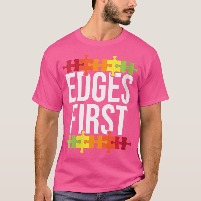 Womens Edges First Complex Board Game Puzzler Jigs T-Shirt (Front)
