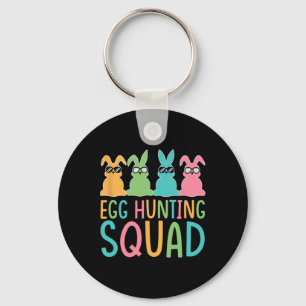Womens Egg Hunting Squad Crew Family Happy Easter  Key Ring