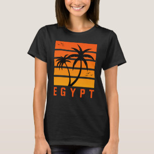 Women's Egypt Vintage Orange Sunset T-Shirt