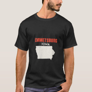 Womens Emmetsburg Iowa USA State America Travel Io T-Shirt
