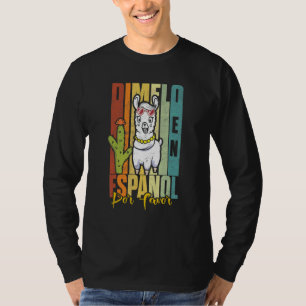 Womens En Espanol Por Favour Bilingual Spanish Tea T-Shirt