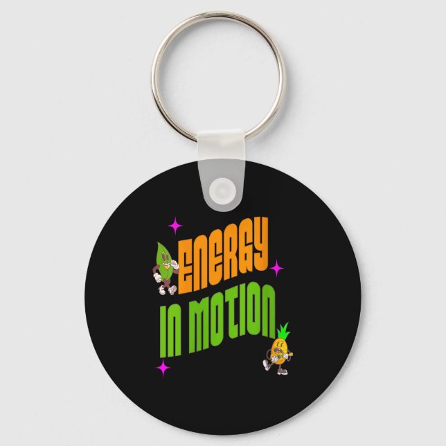 Womens Energy In Action Fun Trocal Active Lifestyl Key Ring (Front)