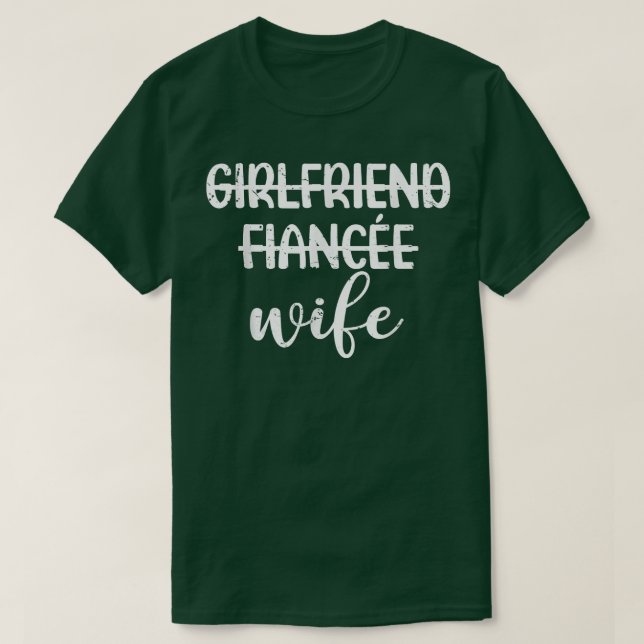 Womens Engagement Party Girlfriend Fiancee Wife An T-Shirt (Design Front)