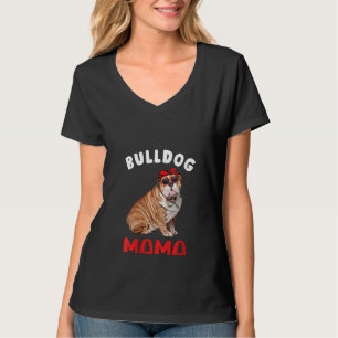 Womens English Bulldog Mama Mum English Bulldog Ow T-Shirt
