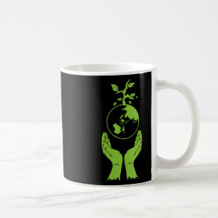 Womens Environmental Protection Green Earth V Coffee Mug