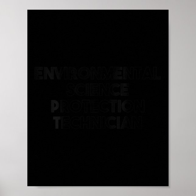 Womens Environmental Science Protection Poster (Front)