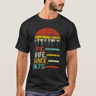 Womens Epic Wife Since 1975 T-Shirt