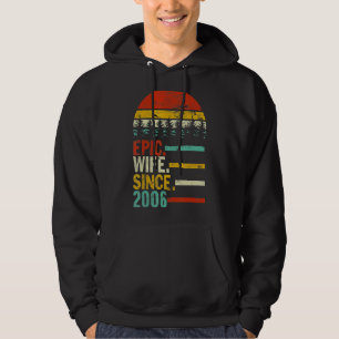 Womens Epic Wife Since 2006   Hoodie