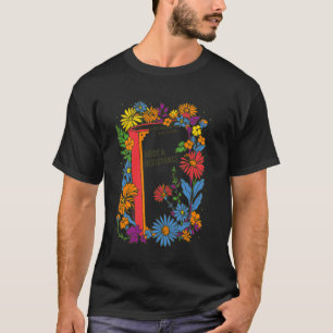 Womens Equal Rights Book Flower Resist Feminist LG T-Shirt