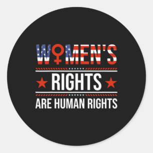 Women's Equality Rights Are Human Rights Classic Round Sticker