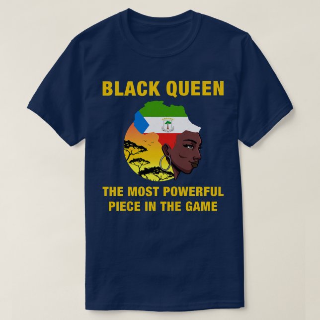 Womens Equatorial Guinean Black History Month Equa T-Shirt (Design Front)