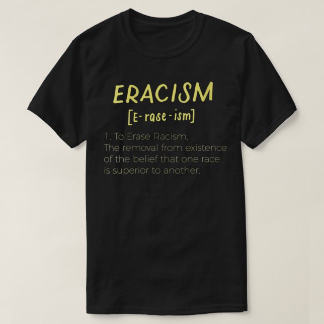 Womens Eracism Removal Belief One Race Superior En T-Shirt (Design Front)