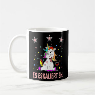 Womens Es Escaliert Eh Sauf Unicorn Wine Saying Wi Coffee Mug