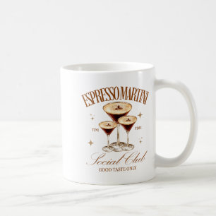 Womens Espresso Martini Social Club Drinking Tail  Coffee Mug