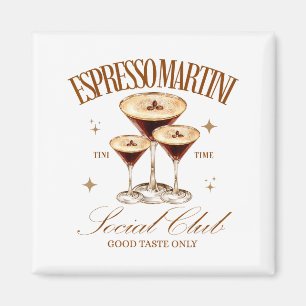 Womens Espresso Martini Social Club Drinking Tail Magnet