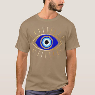 Womens Evil Eye Protection VNeck vintage T-Shirt