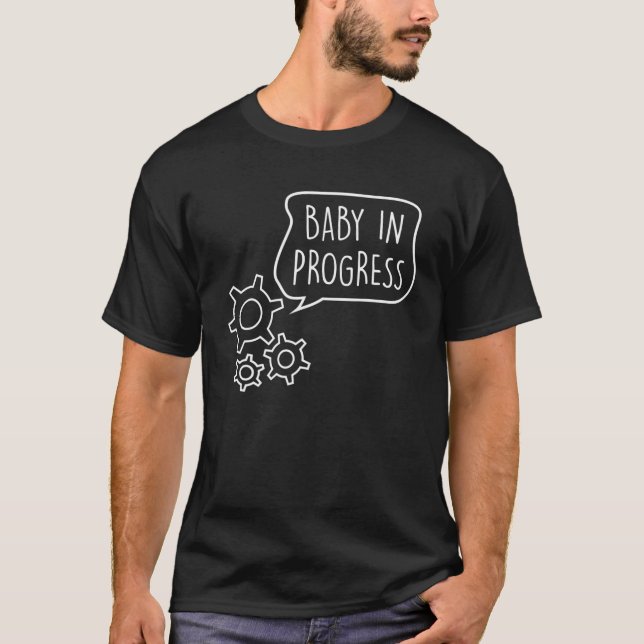 Women's Expectant Mother Gift | Baby Loading Mum I T-Shirt (Front)