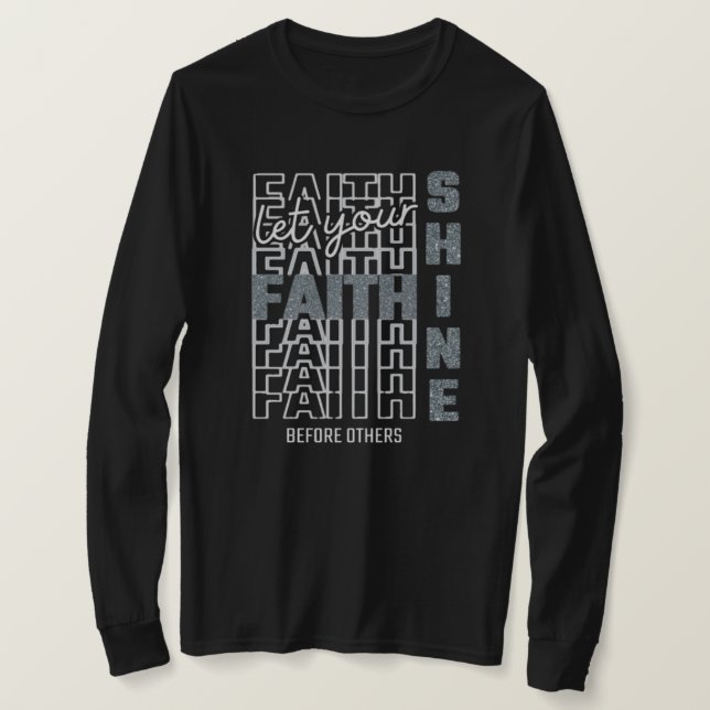 Women's Faith-Based Long Sleeve Shirt (Design Front)