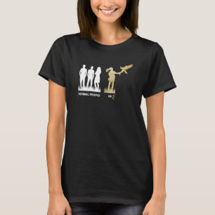 Womens Falconry Ornithology Birder Falconer Normal T-Shirt