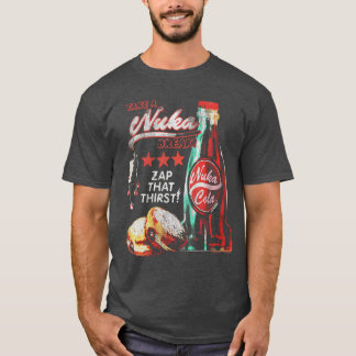Womens Fallout Video Gameake a Nuka Cola Break Zap T-Shirt