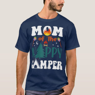 Womens Family Camping Trip Mum Of The Happy Camper T-Shirt