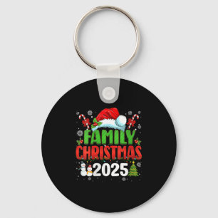 Womens Family Christmas 2025 Matching Outfit Santa Key Ring