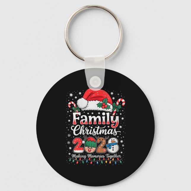 Womens Family Christmas 2025 Matching Outfit Xmas  Key Ring (Front)