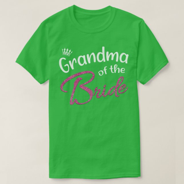 Womens Family Matching Wedding Bridal Party Grandm T-Shirt (Design Front)