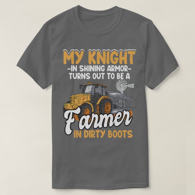Womens Farmer Wife Farmer Girlfriend  T-Shirt (Design Front)