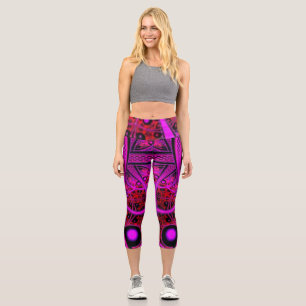 Women's Fashion leggings High Waisted Capris Custo