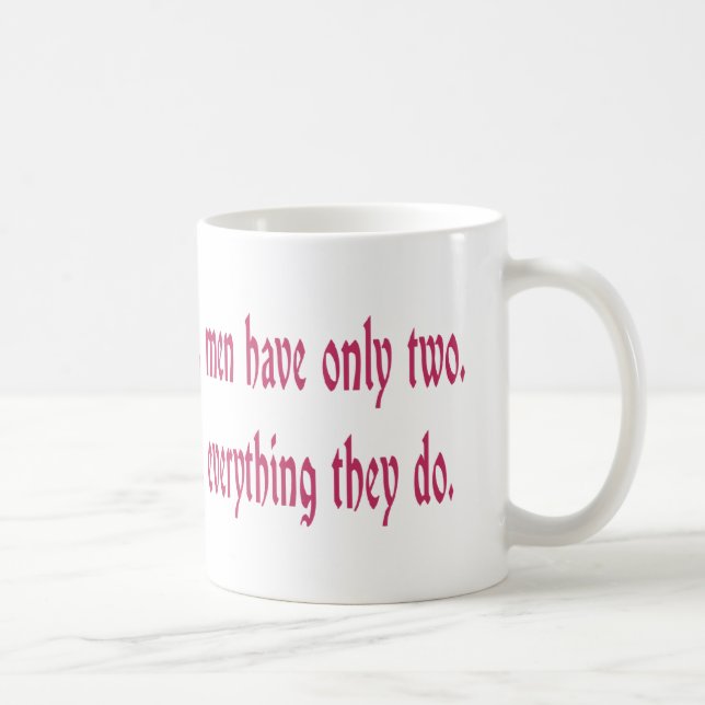 Women's Faults Are Many Men Have Only Two Coffee Mug (Right)