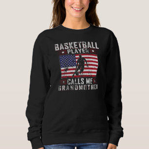 Womens Favourite Basketball Player Calls Me Grandm Sweatshirt