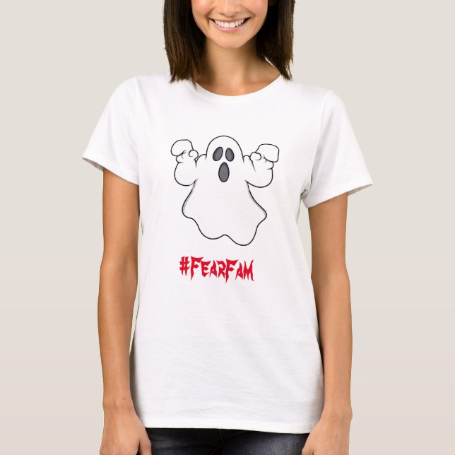 WOMEN'S #FEARFAM GHOST T-SHIRT (Front)