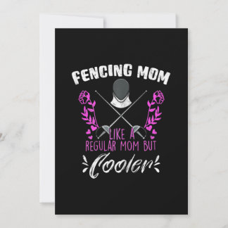 Womens Fencing Mother´s Day Mum Love Holiday Card