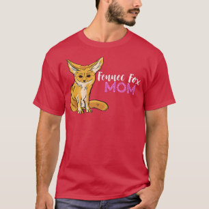 Womens Fennec Fox Mother Mum Ears Smallest Animal T-Shirt