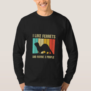 Womens Ferret For Men Women Ferret Introvert T-Shirt