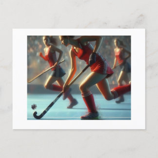 Women's Field Hockey, Postcard