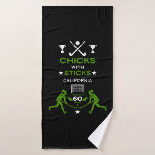 Women's Field Hockey Sports Bath Towel