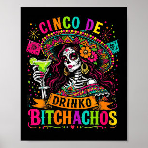 Womens Fiesta Drink Achos Day Of The Government Poster