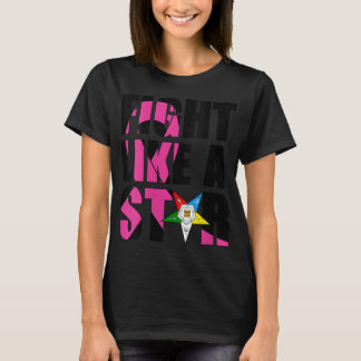 Womens Fight Like A OES Eastern Star Sister Breast T-Shirt