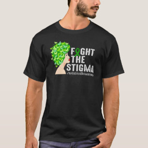 Womens Fight The Stigma Butterflys Mental Health A T-Shirt