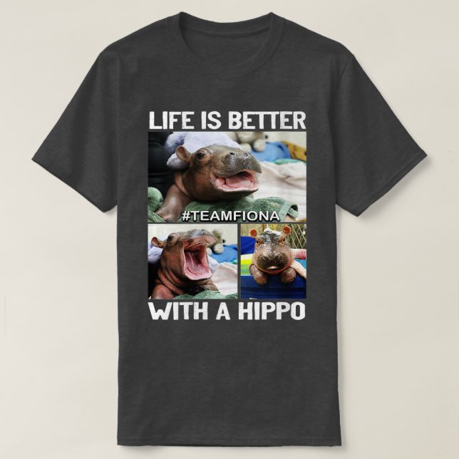 Womens Fiona The Hippo Baby VNeck  T-Shirt (Design Front)
